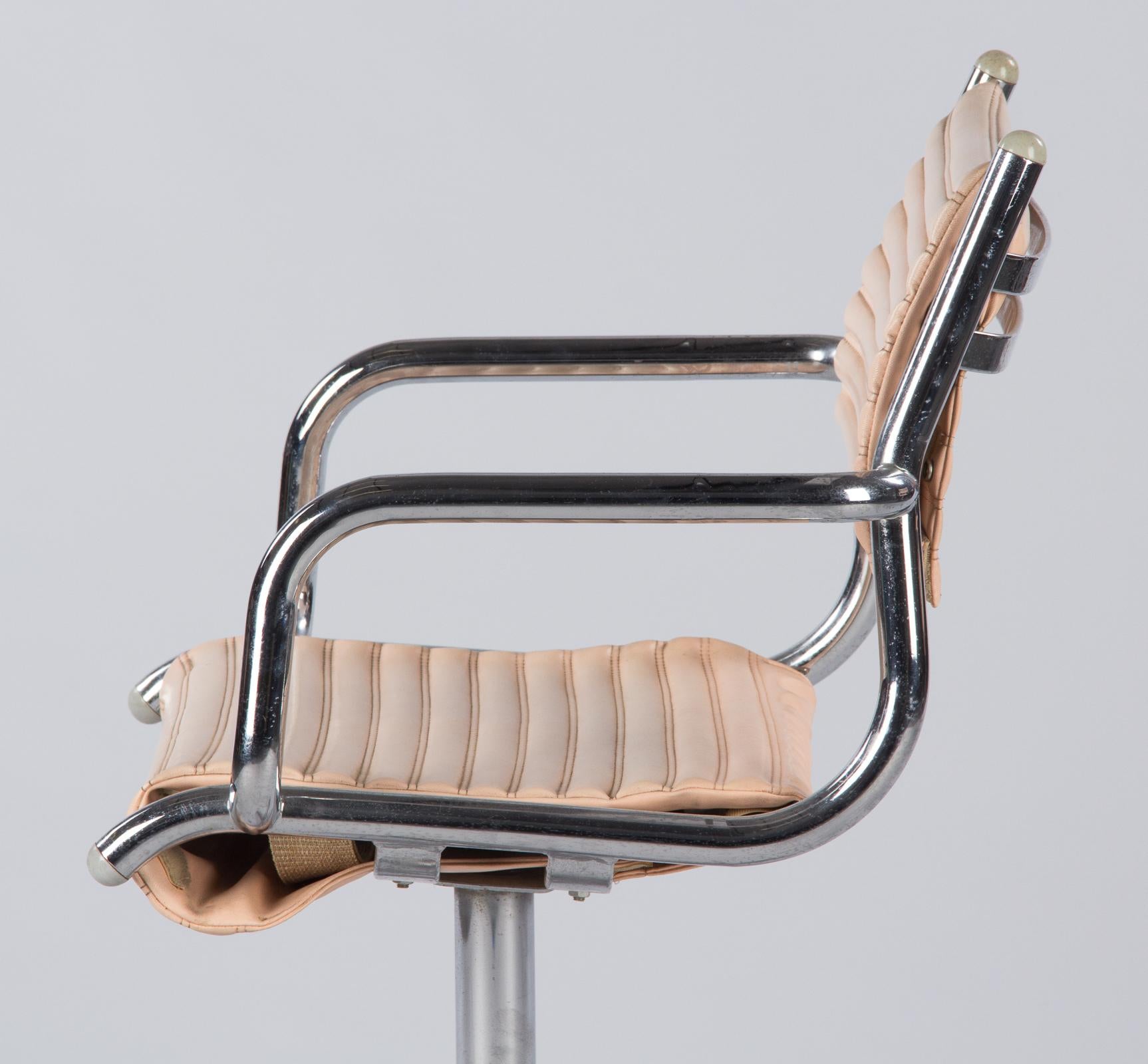 Pair of 1970s Chrome Armchairs by Olymp, Germany 11