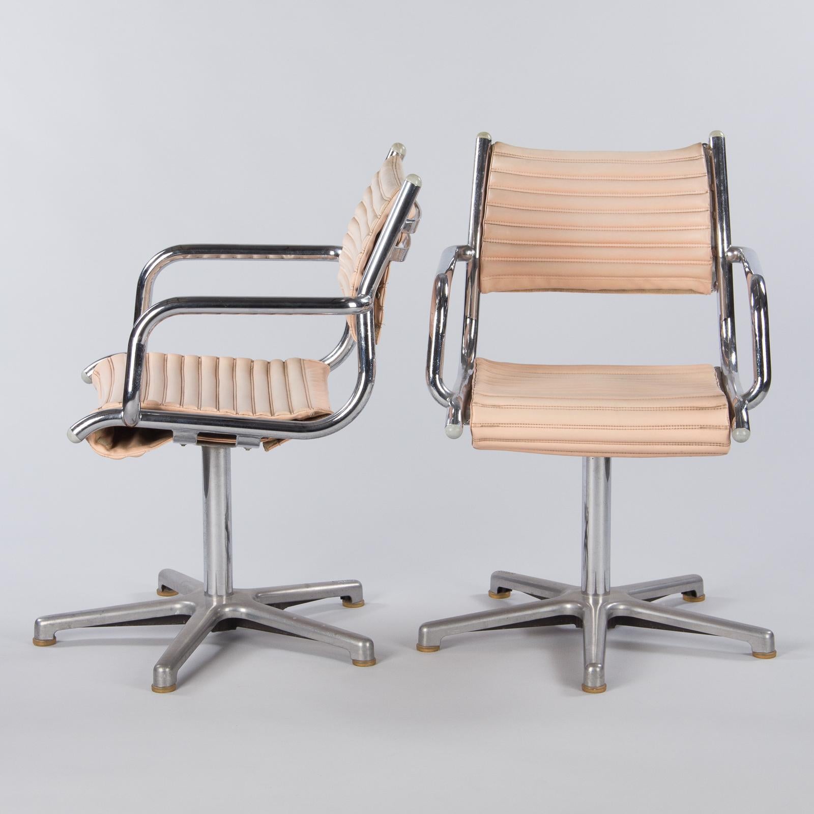 Pair of 1970s Chrome Armchairs by Olymp, Germany In Good Condition In Austin, TX