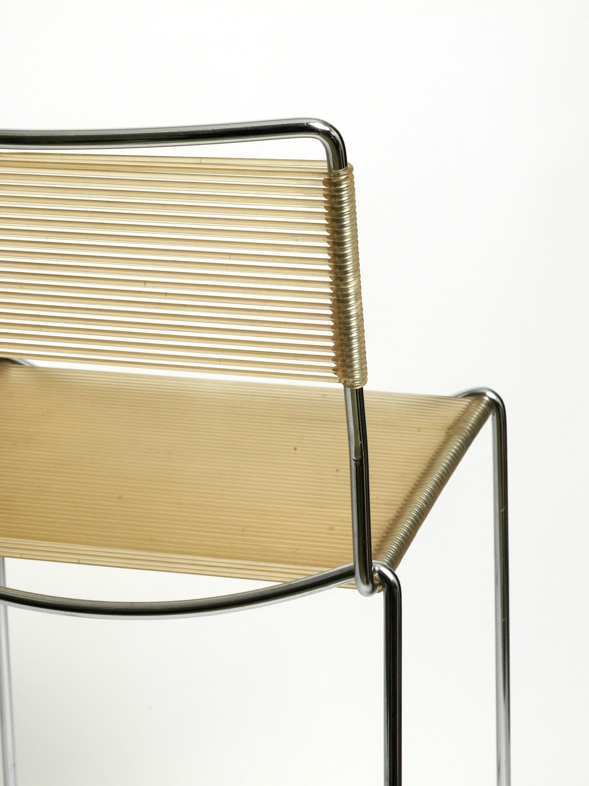 Pair of 1970s chrome spaghetti bar stools by Giandomenico Belotti for Alias 7