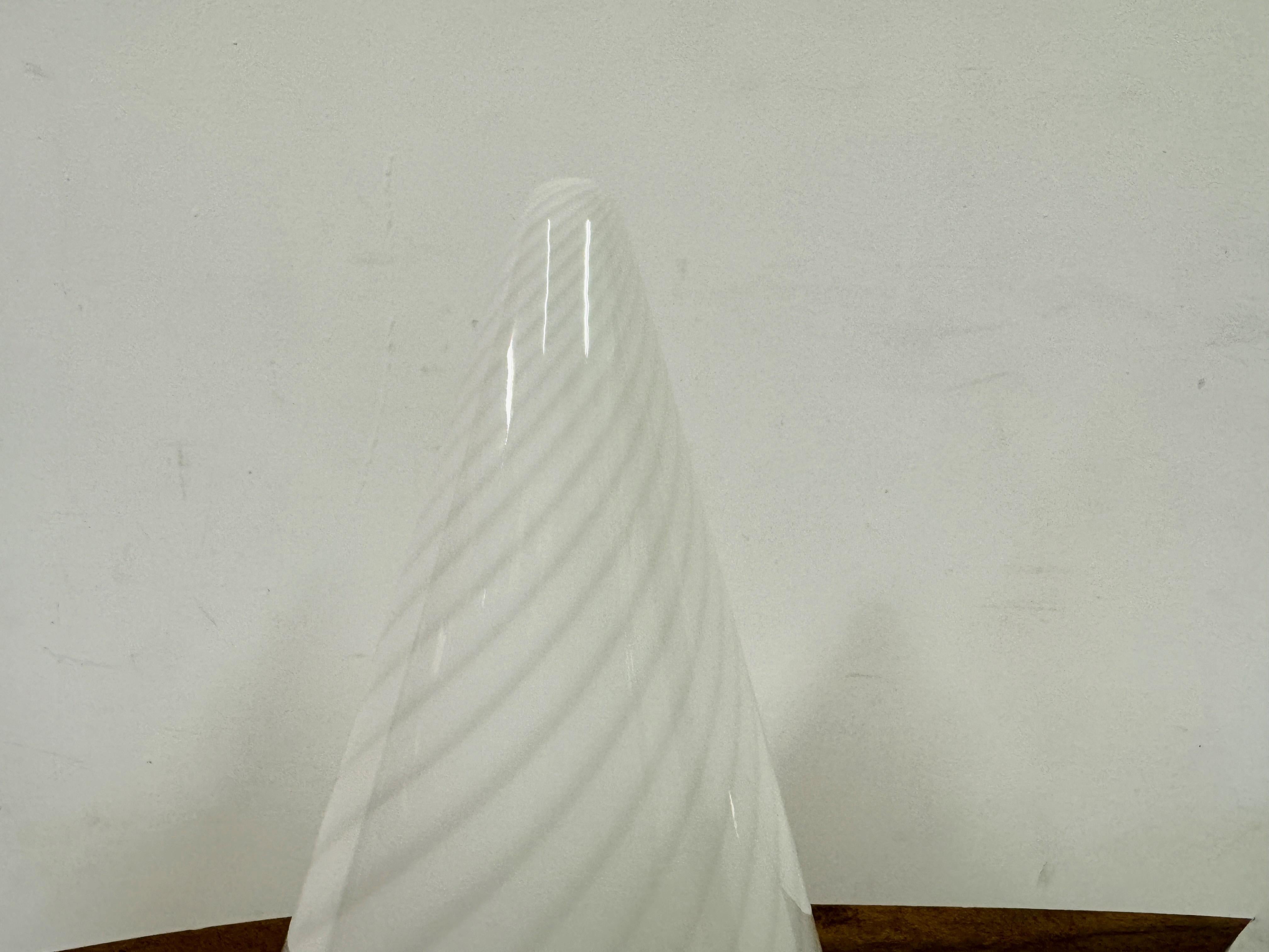 Murano Glass Pair of 1970s Conical Murano Table Lamps For Sale