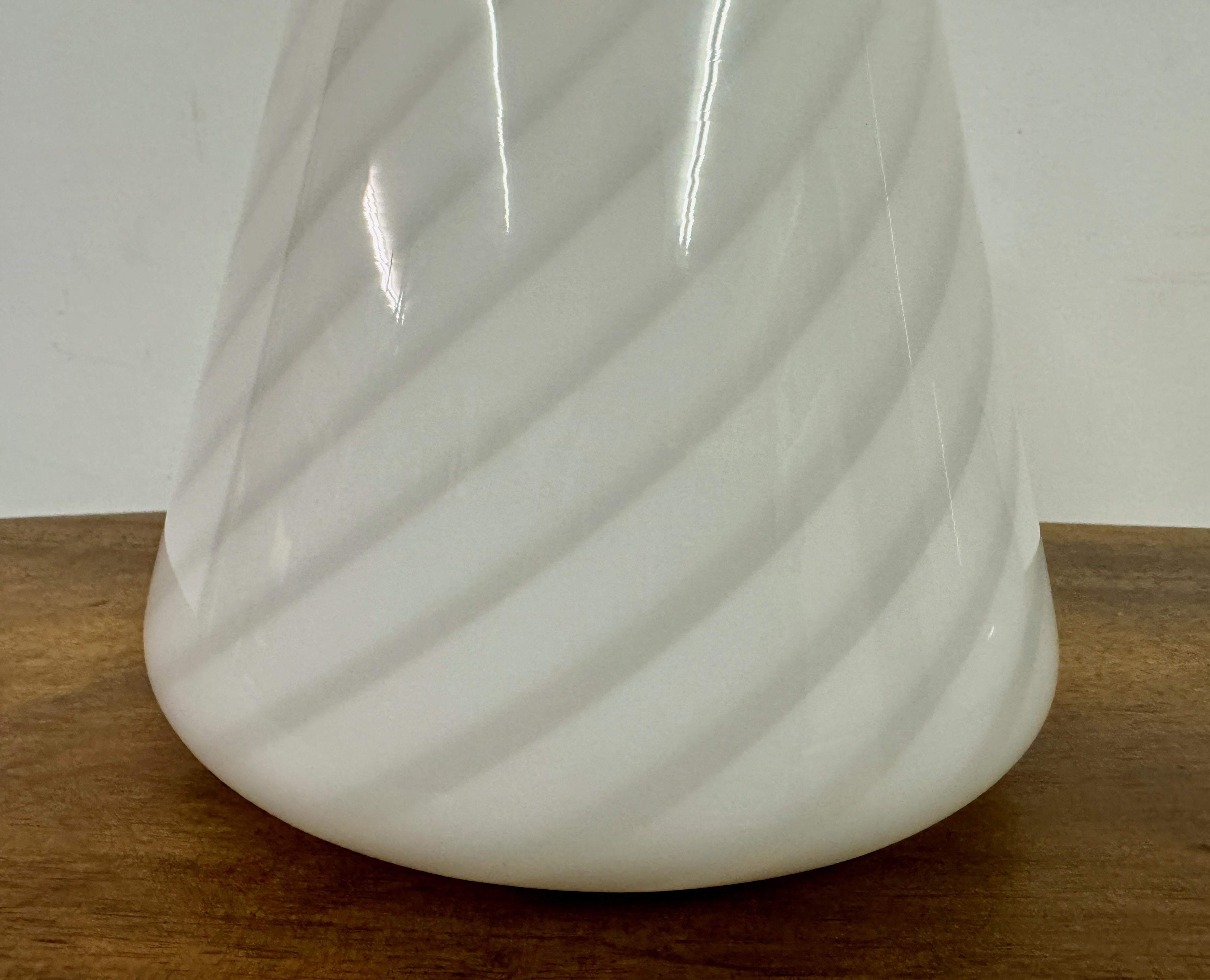 Pair of 1970s Conical Murano Table Lamps For Sale 1
