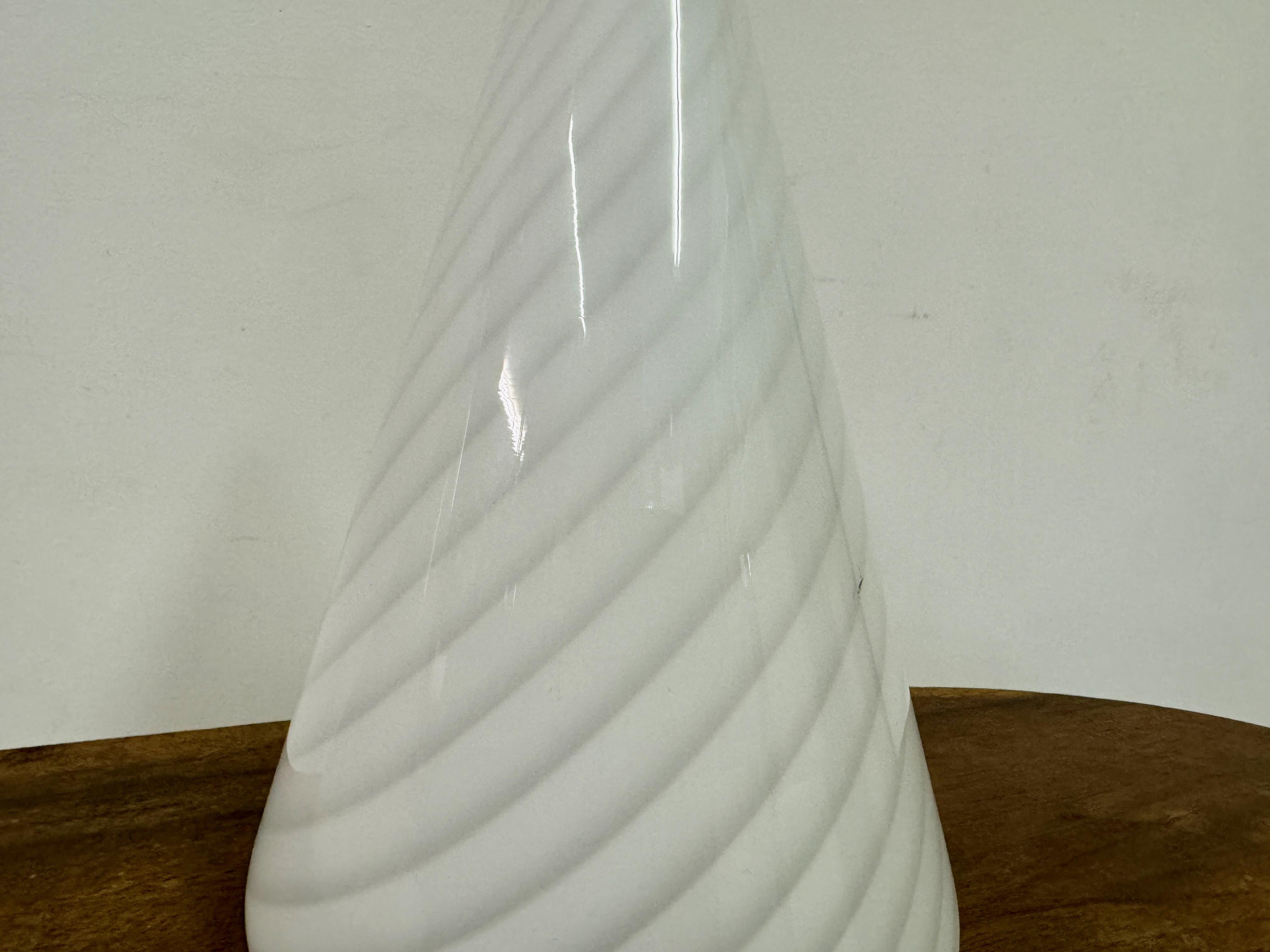 Pair of 1970s Conical Murano Table Lamps For Sale 2