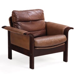 Pair of 1970s Danish Leather Lounge Chairs by Georg Thams for A/S Vejen