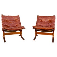 Pair of 1970s Danish Modern "Siesta" Lounge Chairs by Ingmar Relling for Westnof
