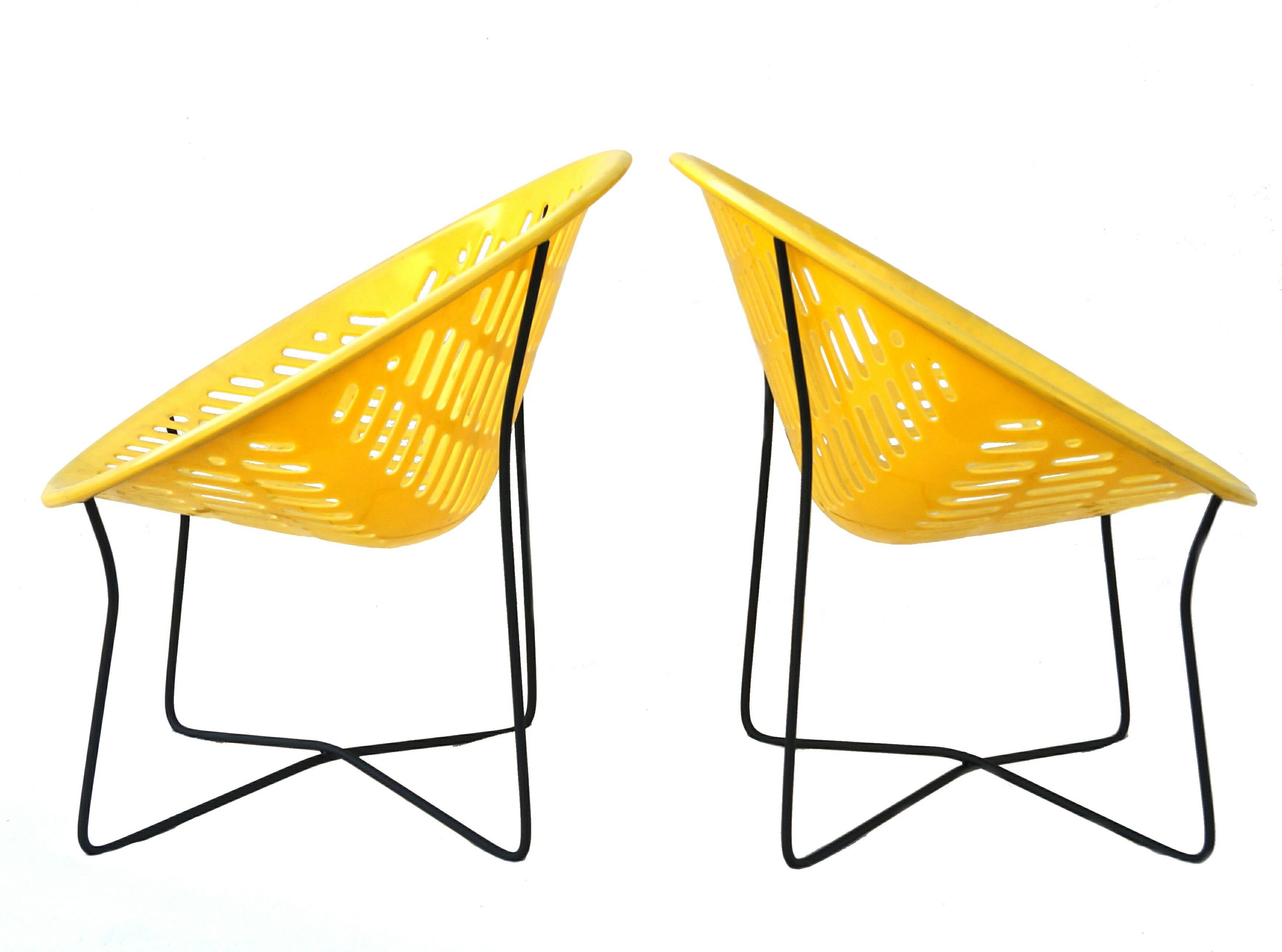 Moulé Paire de chaises d'extérieur Motel Solair Fabio Fabiano & Michelange Panzini des années 1970 en vente