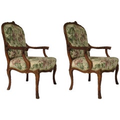 Pair of 1970s Faux Bois Armchairs