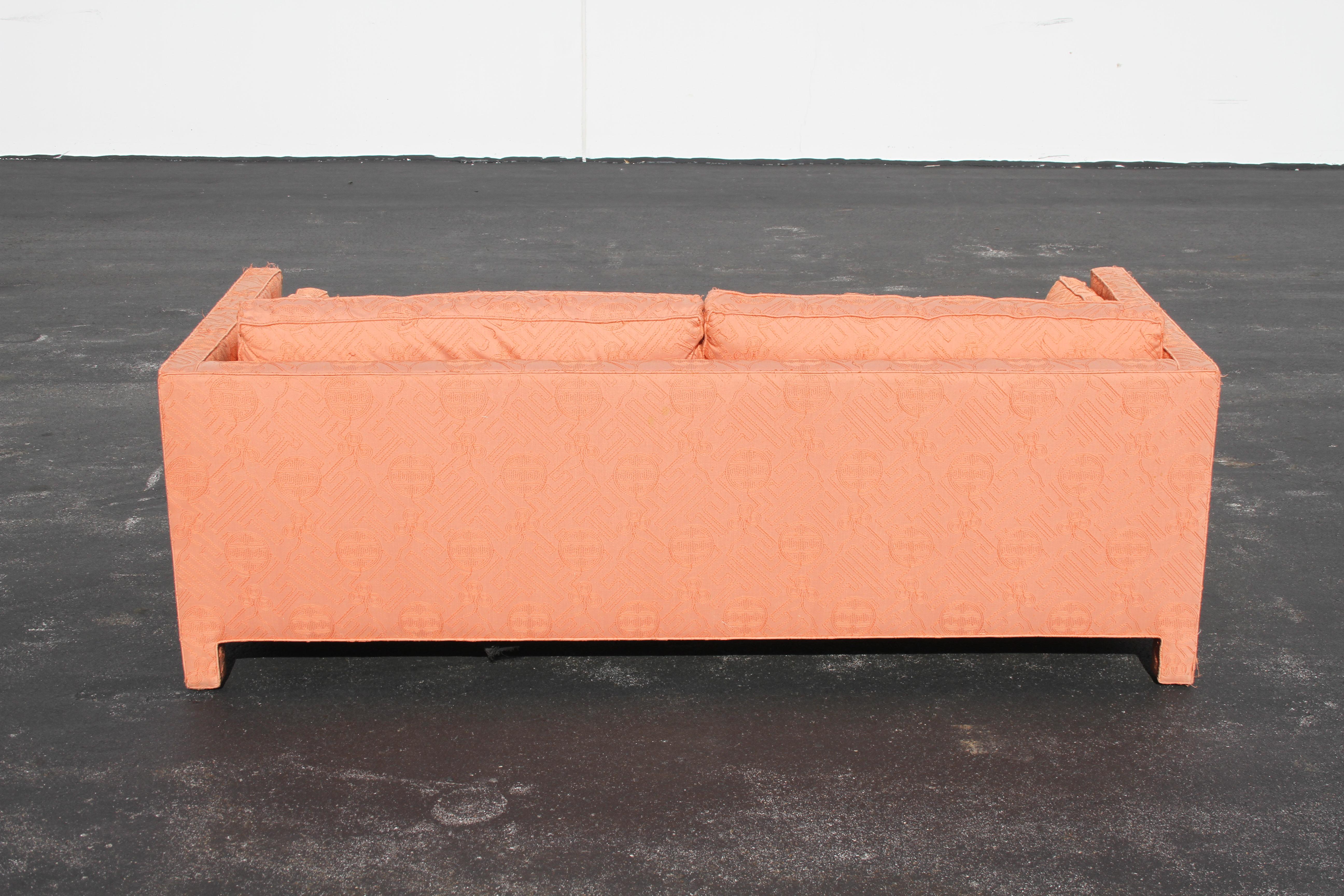 Upholstery Pair of 1970s Fully Upholstered Sofas by John Mascheroni for Swaim