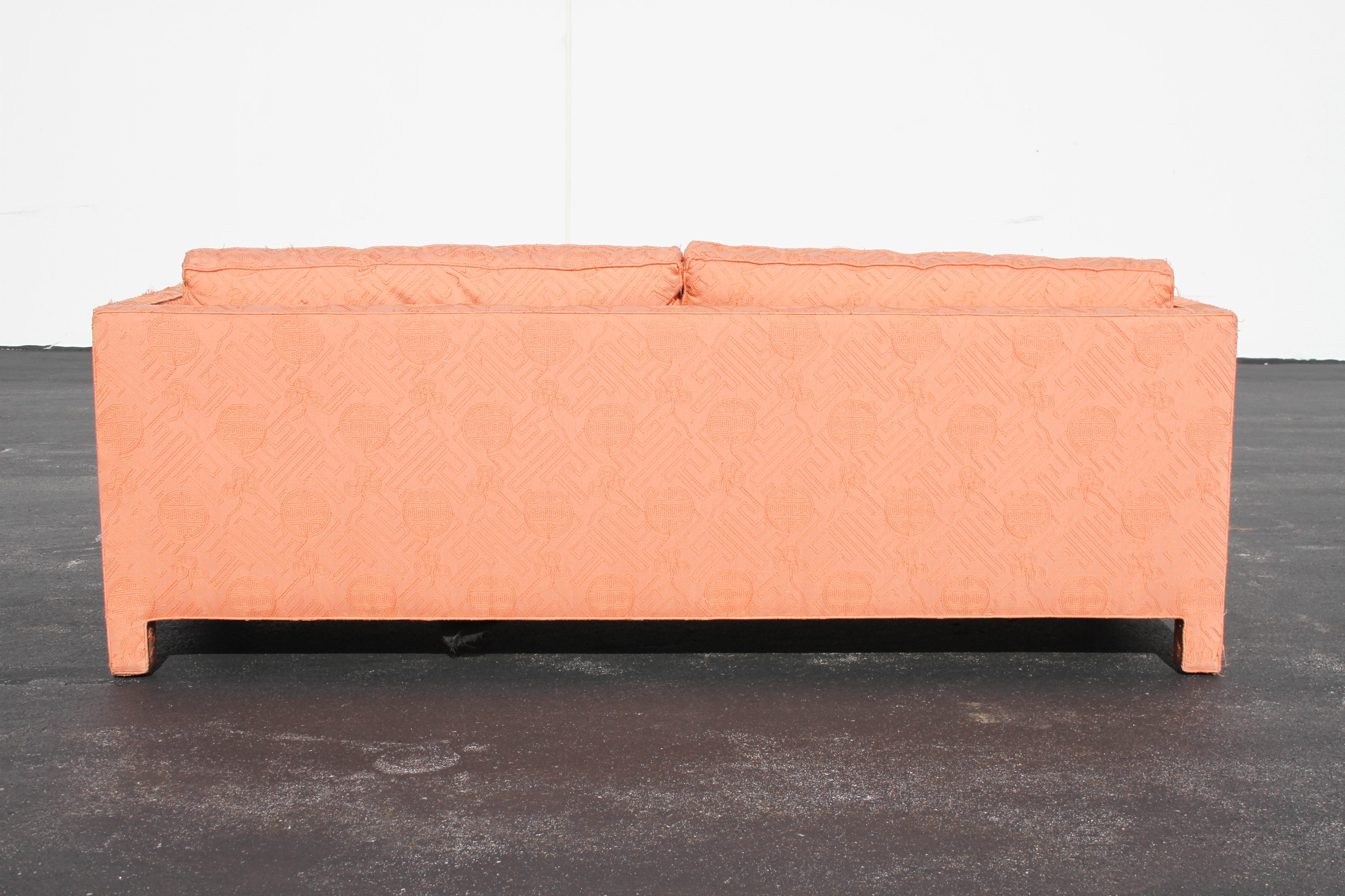 Pair of 1970s Fully Upholstered Sofas by John Mascheroni for Swaim 1