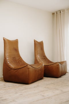 pair of 1970's Gerard Van den Berg "the Rock" lounge chairs ...