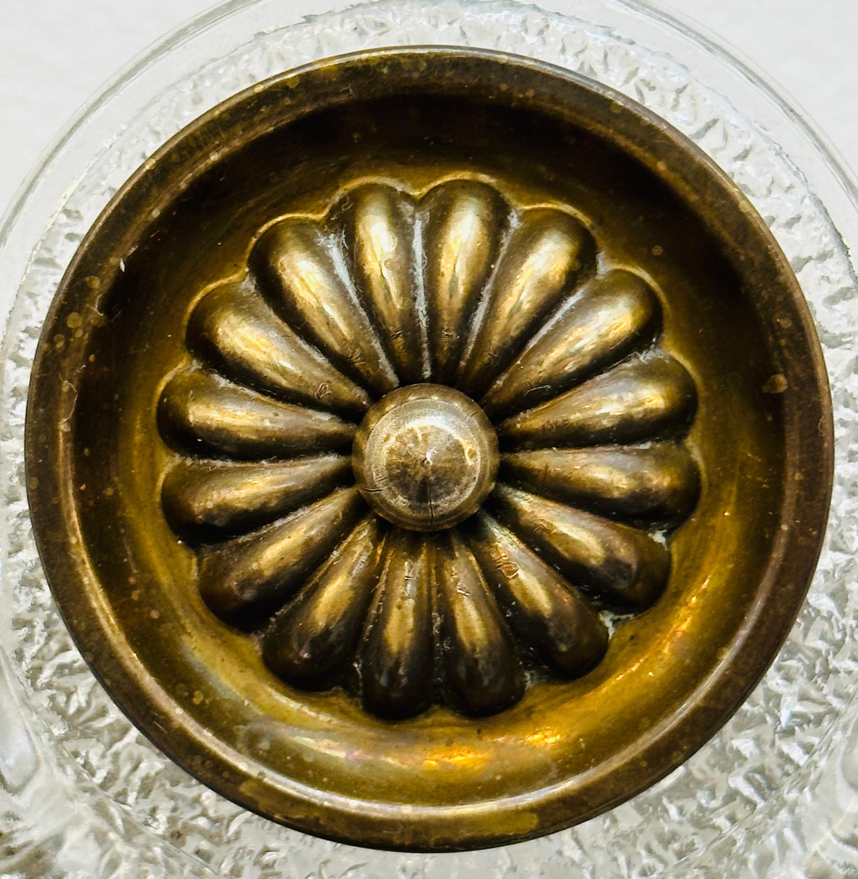 Coppia di applique o lampade da parete in vetro di Murano e ottone Kaiser Leuchten degli anni '70 in vendita 9