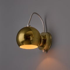 Pair of 1970s Goffredo Reggiani 'Eyeball' Adjustable Perforated Metal Wall Lamps