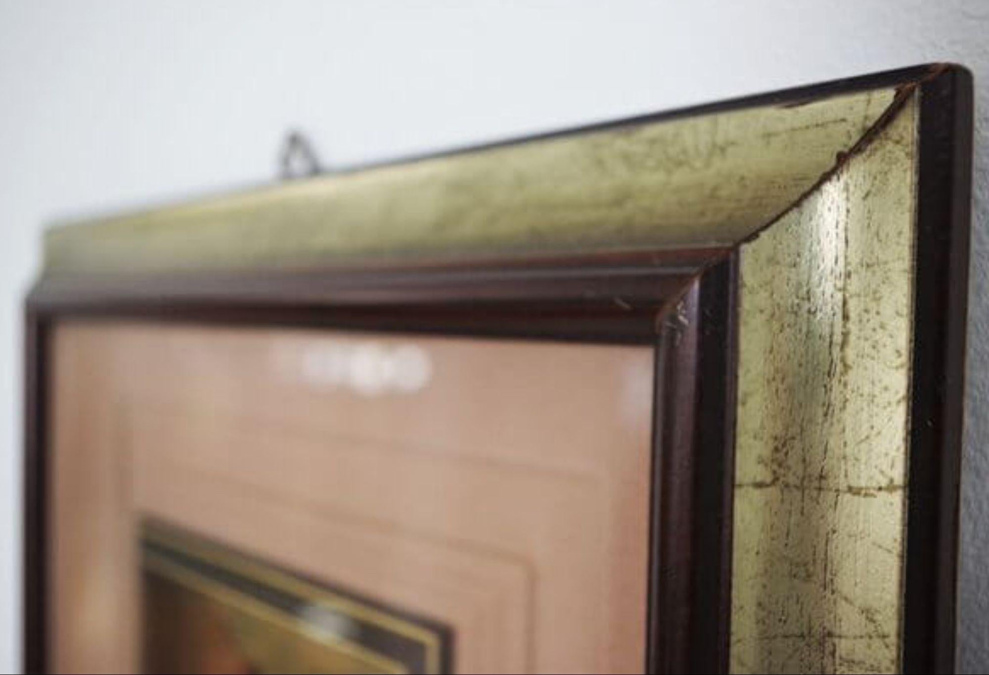 Paire de peintures à la feuille d'or des années 1970 par R. Pighetti - Italian Modern Art Masterpiec en vente 8