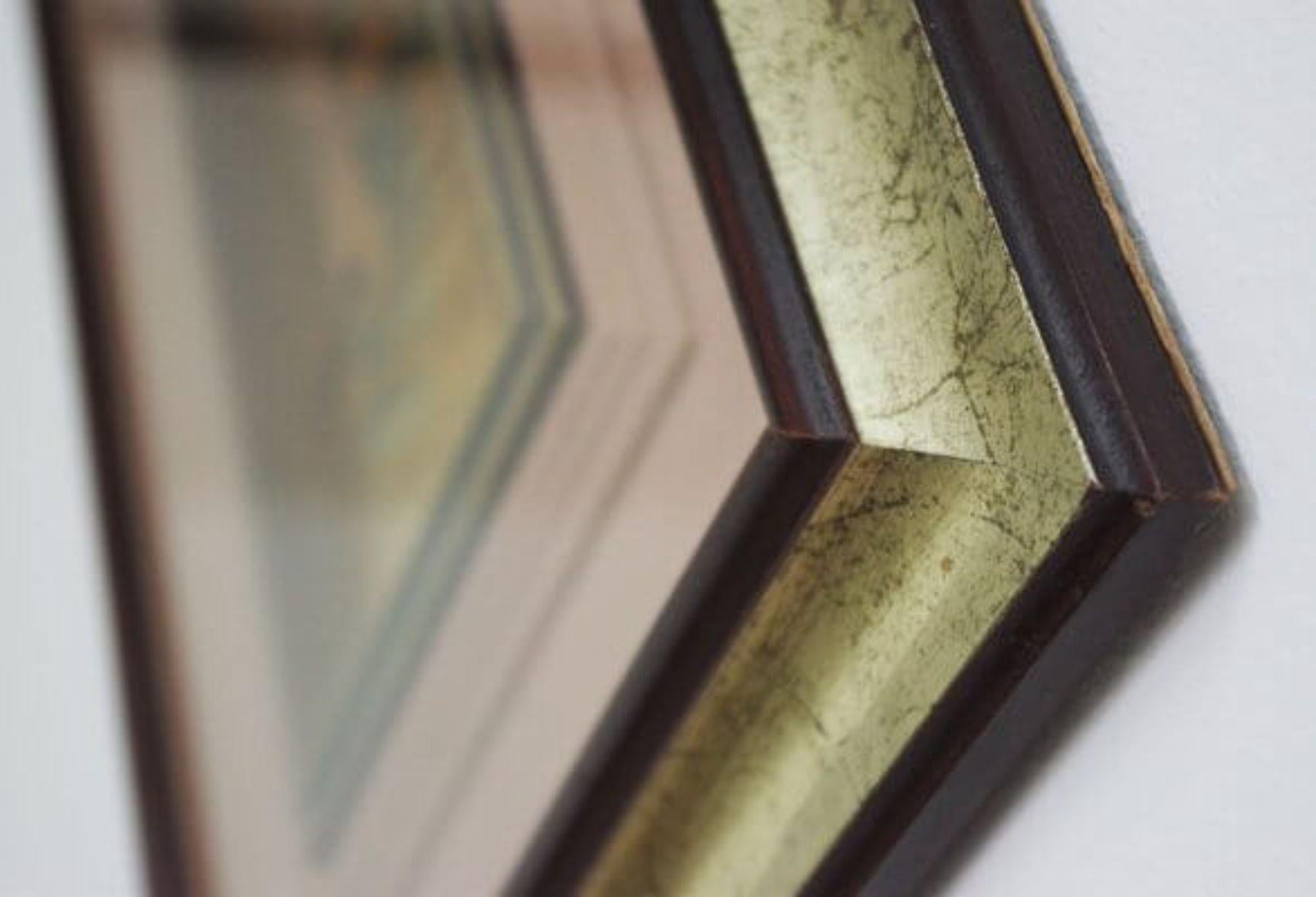 Verre Paire de peintures à la feuille d'or des années 1970 par R. Pighetti - Italian Modern Art Masterpiec en vente