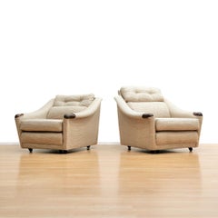 Pair of 1970s His & Her Lounge Chairs by G Plan