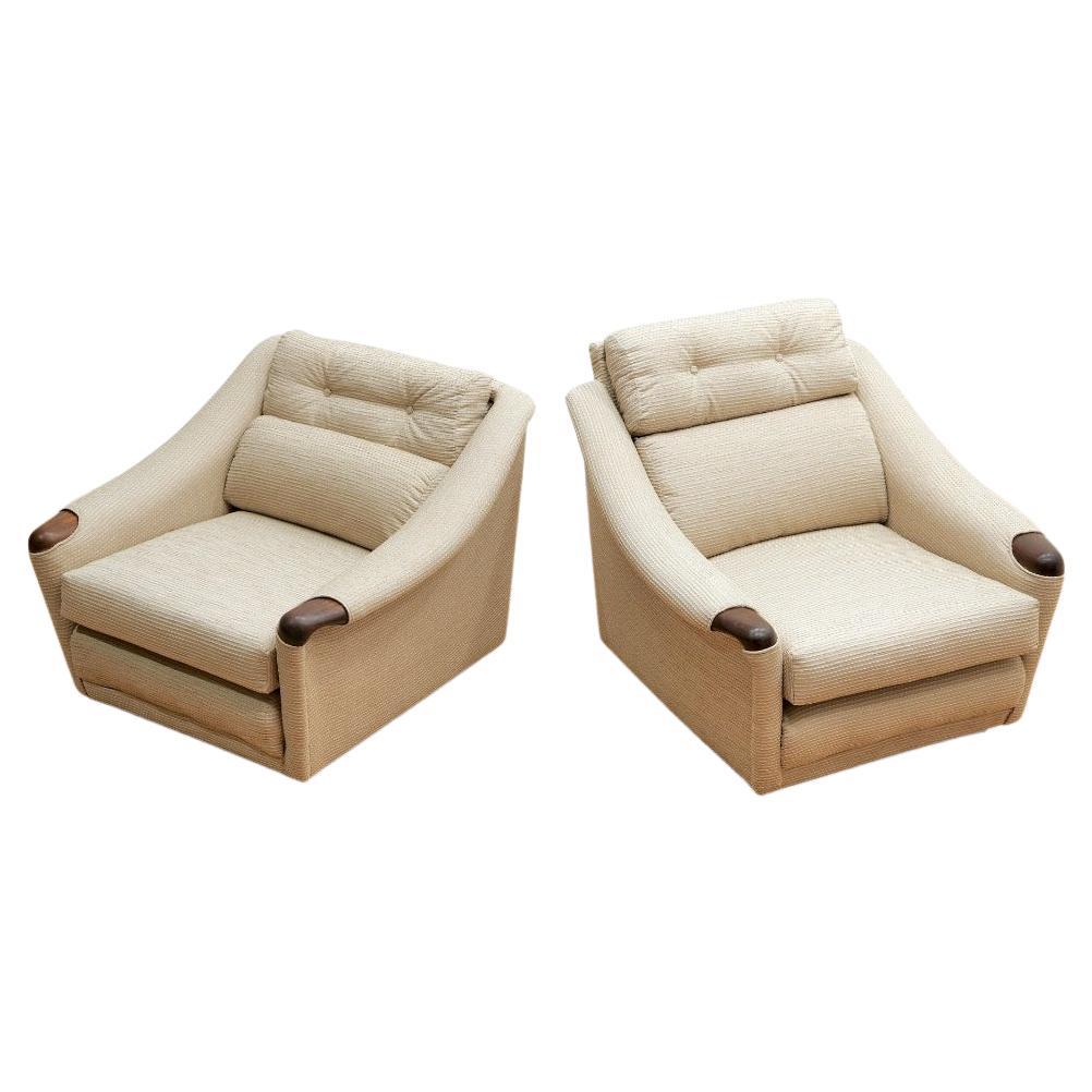 Ein Paar 1970er His
Her Lounge Chairs von G-Plan