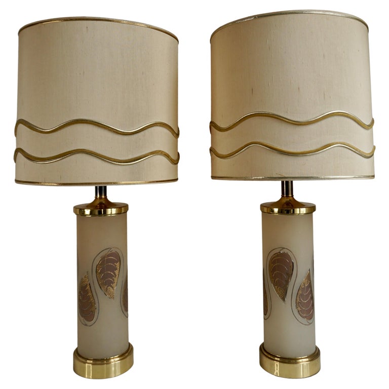 Pair of 1960's Hollywood Regency Art Glass and Gilt Metal Lamps For Sale at  1stDibs  hollywood regency lamps, vintage hollywood regency lamps, vintage hollywood  regency table lamps