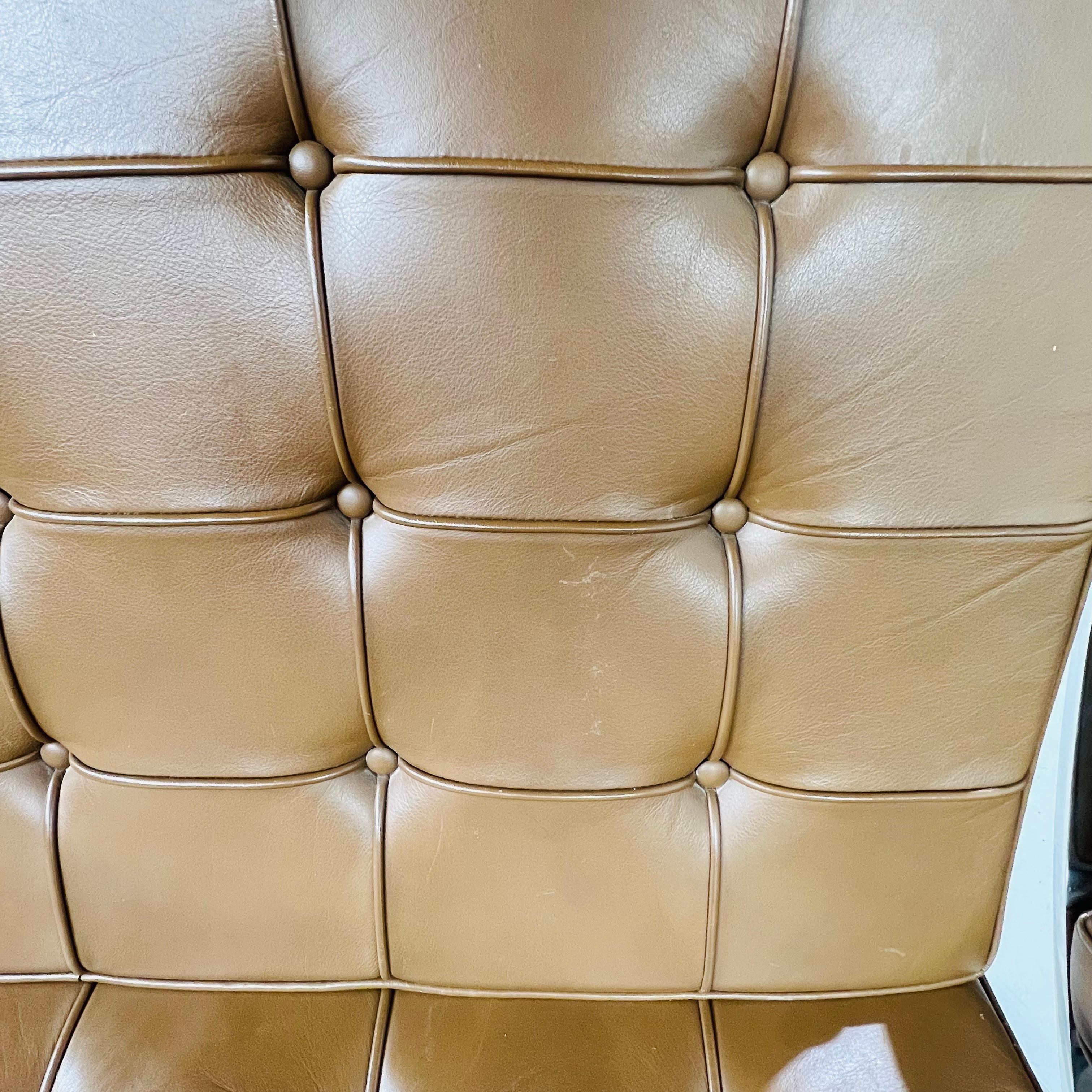 Pair of 1970's Knoll Barcelona Chairs 5