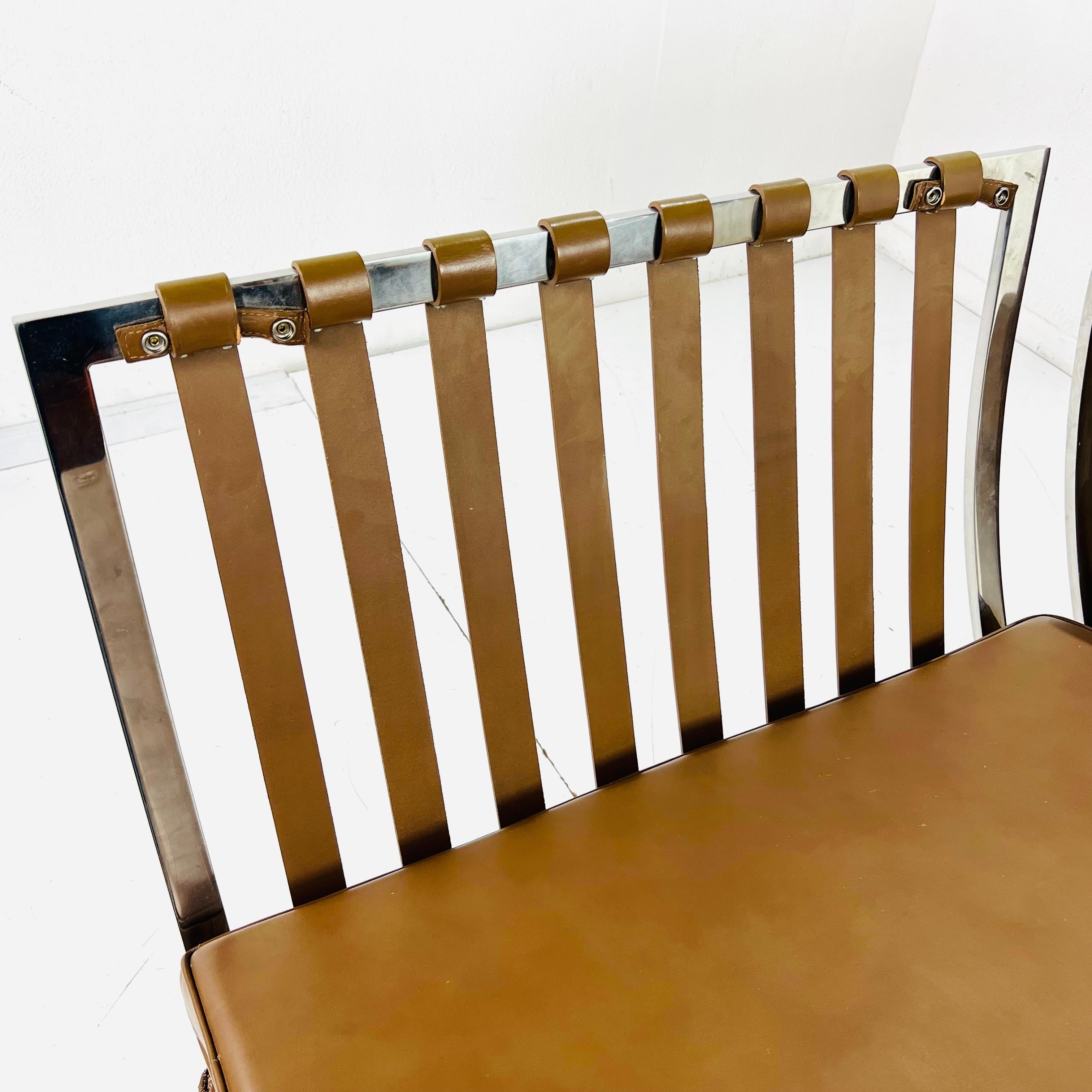 Pair of 1970's Knoll Barcelona Chairs 8