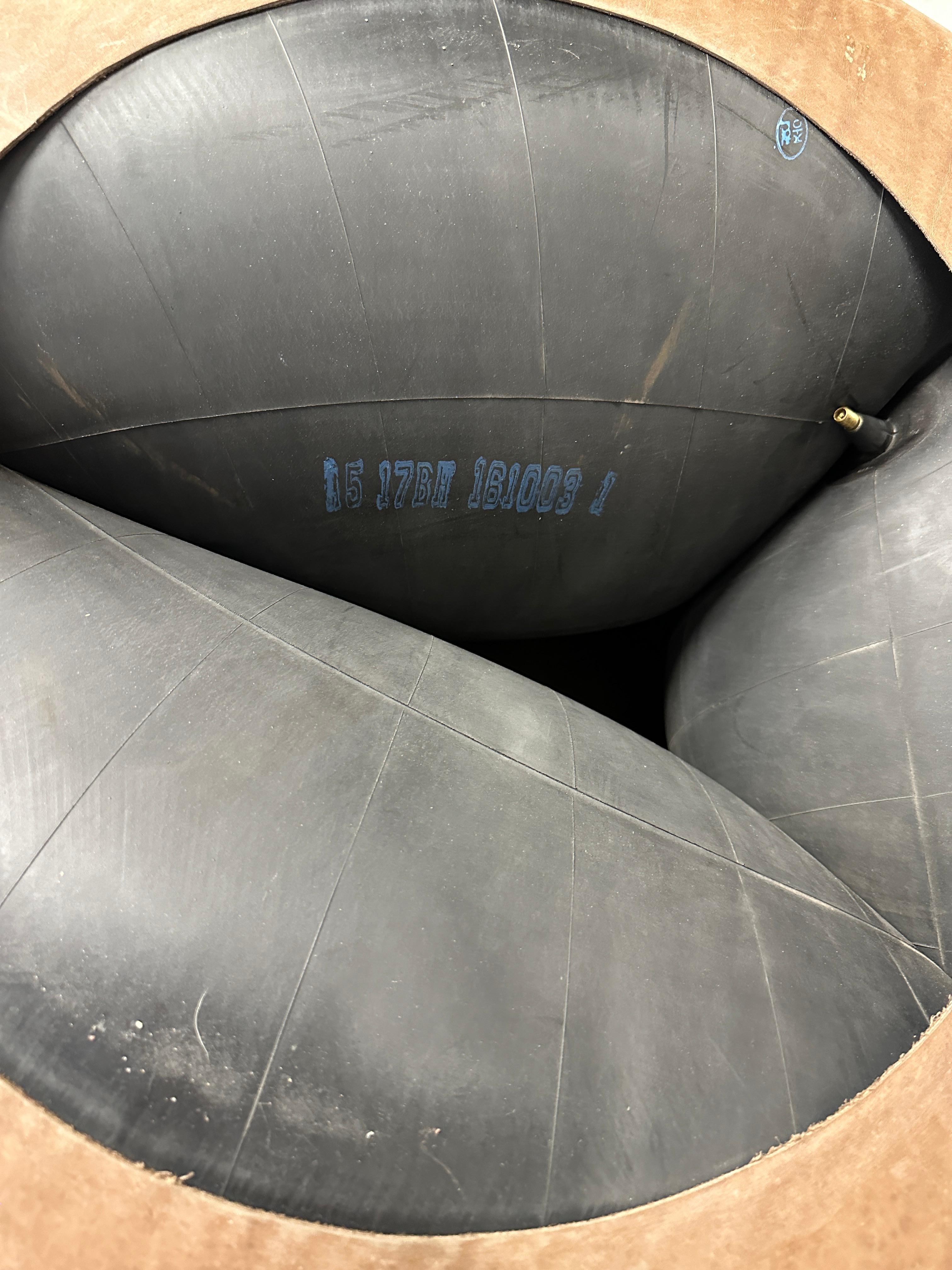 Pair of 1970's Leather Inflatable Chairs 