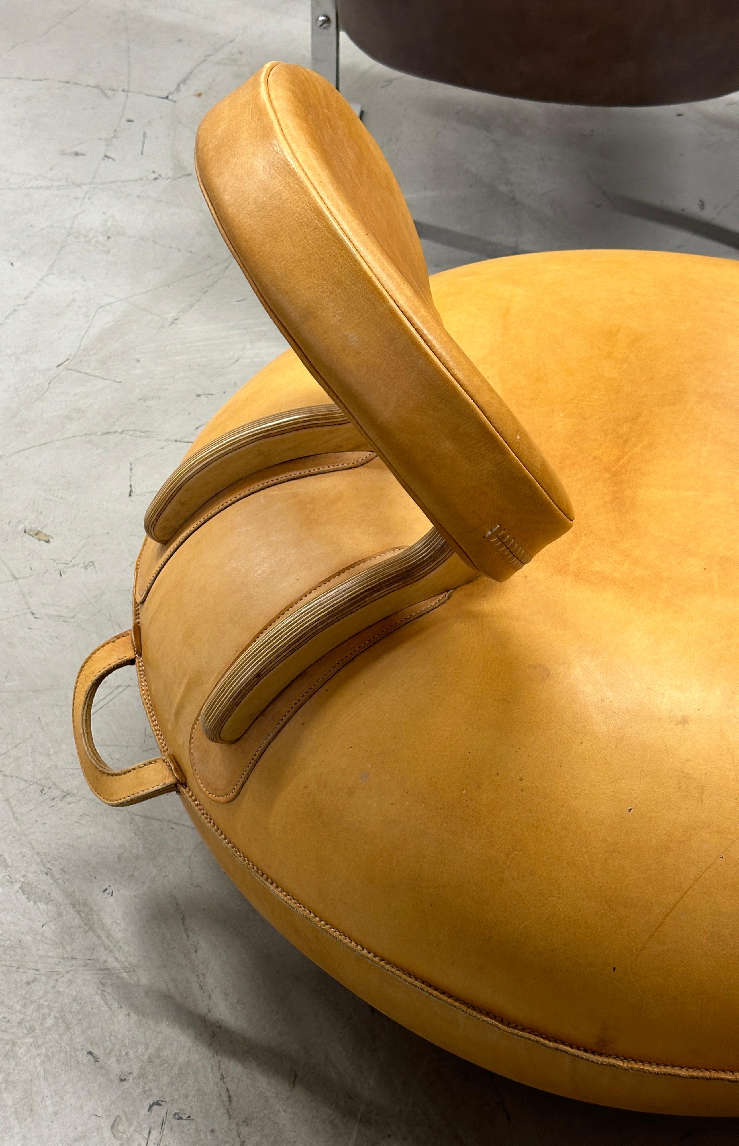 Cuir Paire de chaises inflatables en cuir 