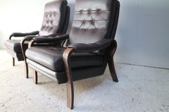 Pair of 1970s Midcentury Danish Lounge Chairs
