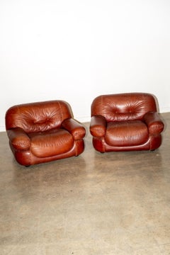 Pair of 1970s Mobil Girgi Sapporo Armchairs by Mario Marenco