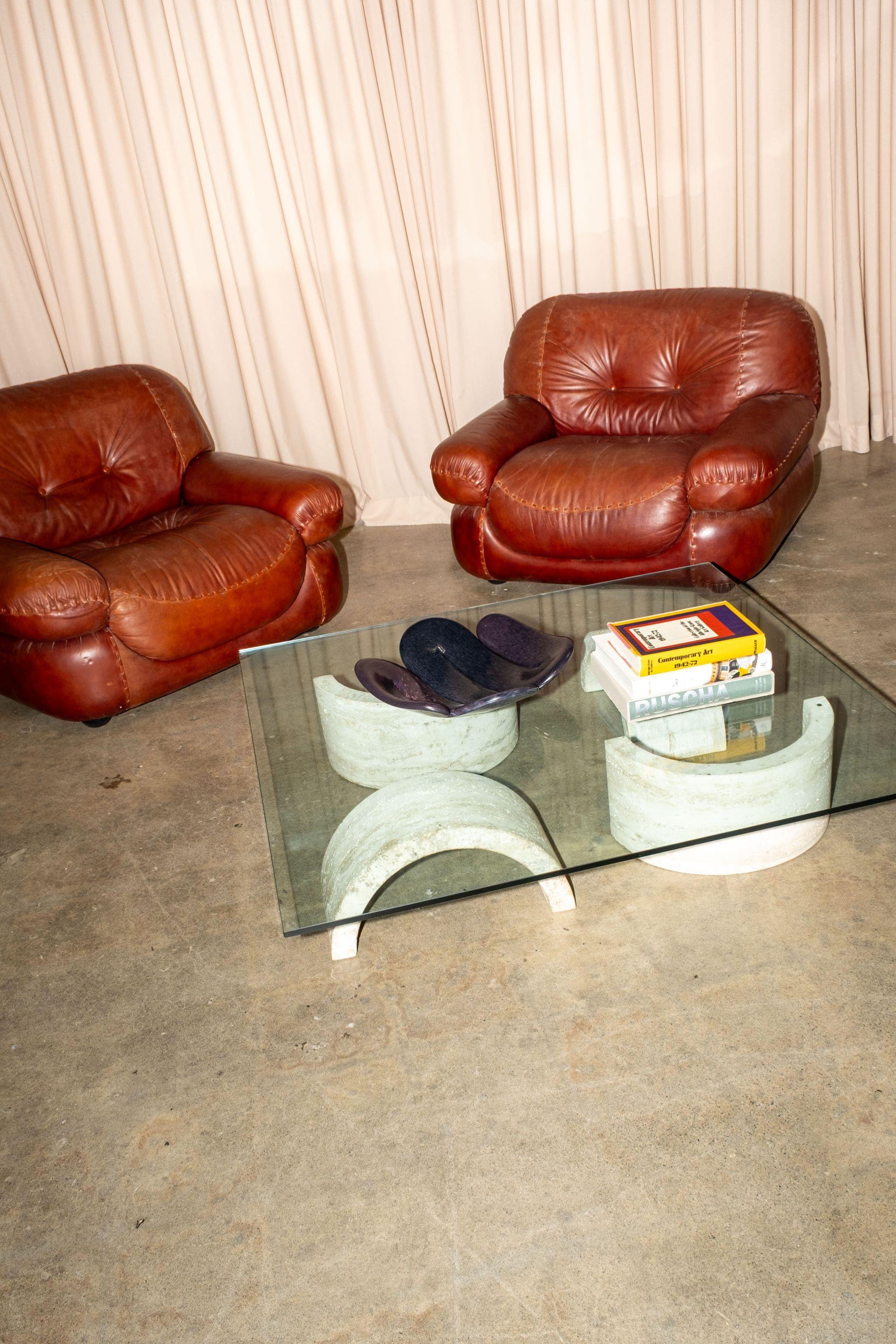 Post-Modern Pair of 1970s Mobil Girgi Sapporo Armchairs by Mario Marenco