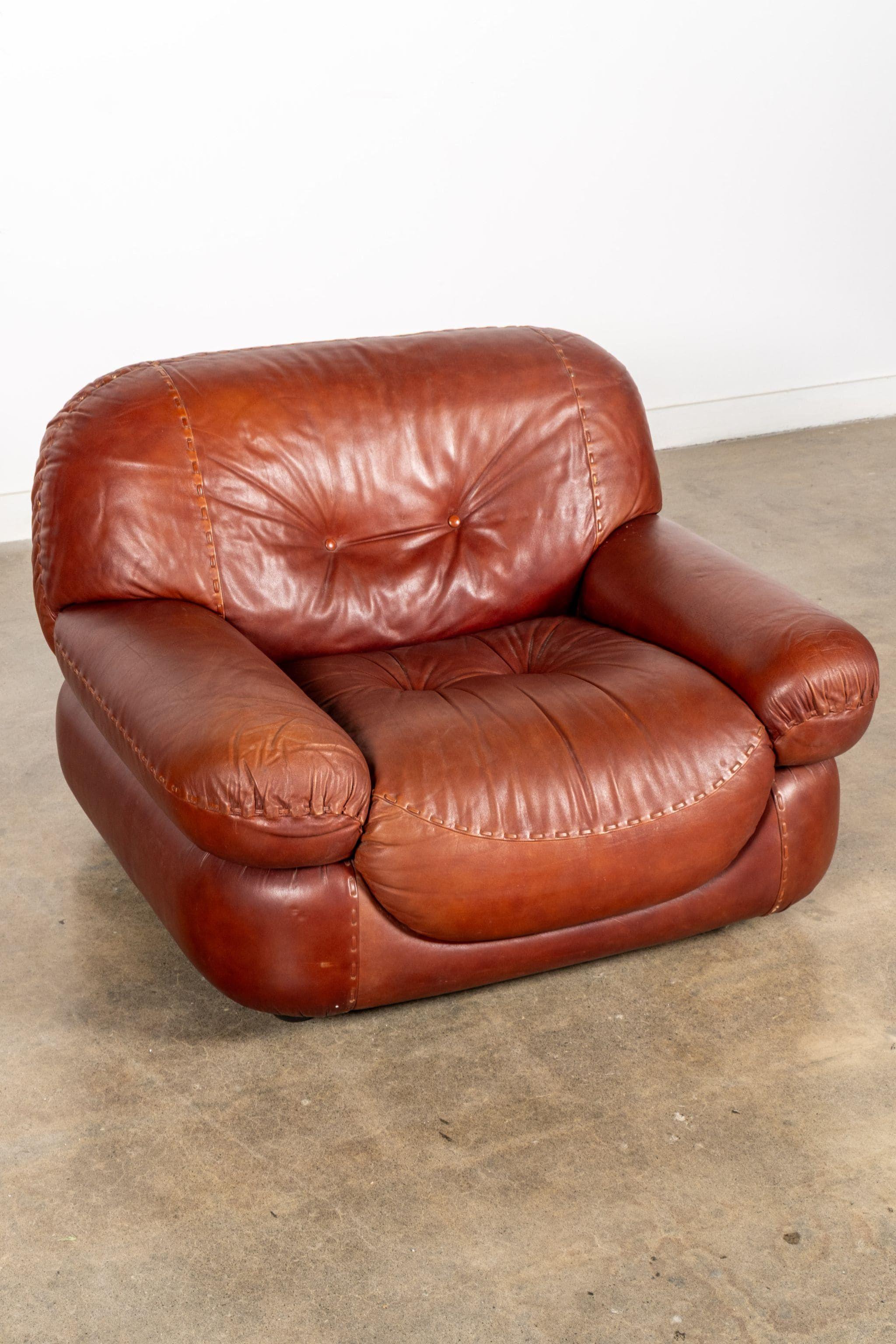 Pair of 1970s Mobil Girgi Sapporo Armchairs by Mario Marenco In Good Condition In Toronto, CA