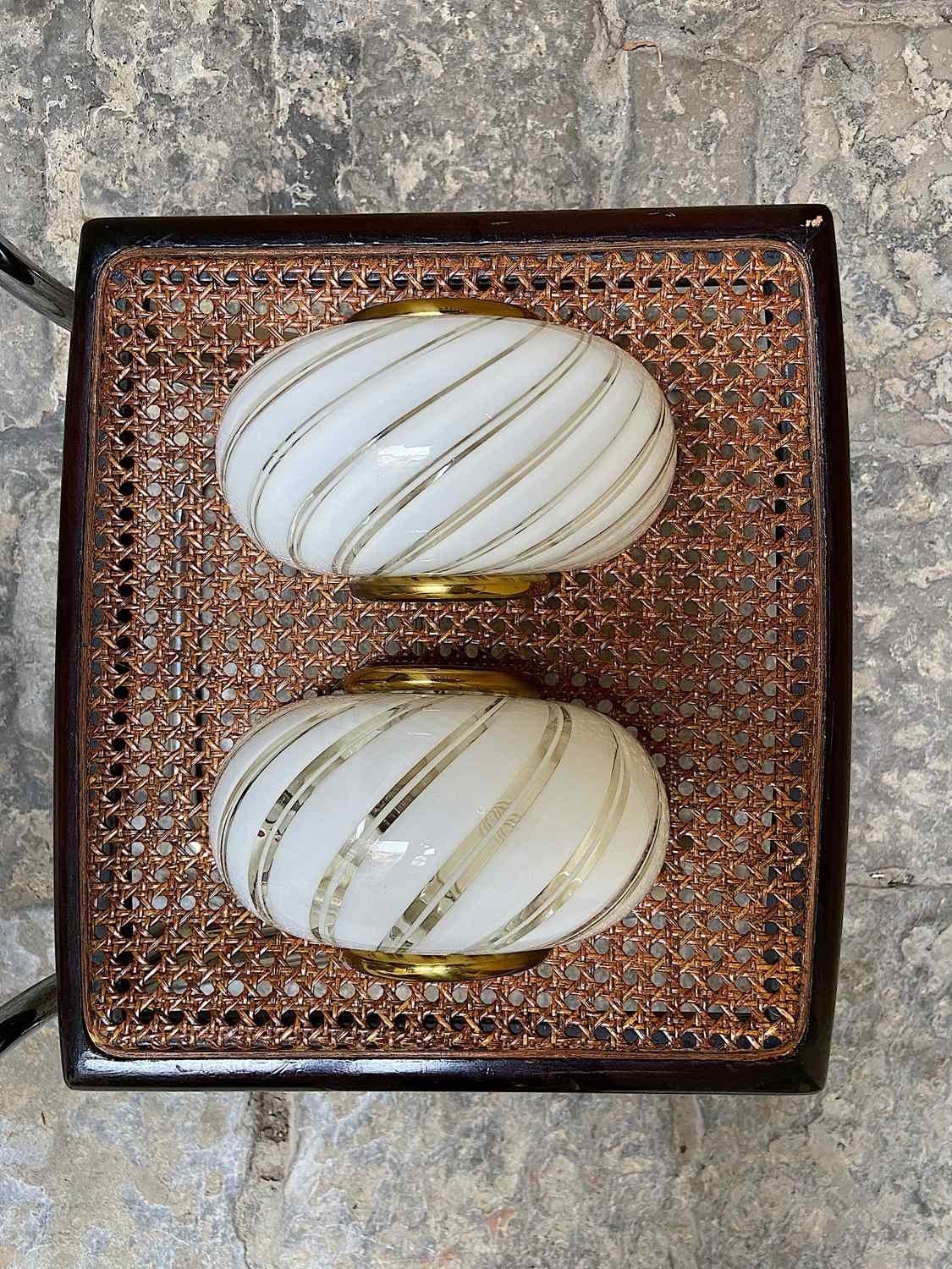 Pair of Murano swirl sconces made in Italy in the 70s. Despite its age, it is perfectly preserved. No cracks, no chips. All details are original. This sconce is perfect for any room. Sold as pair.