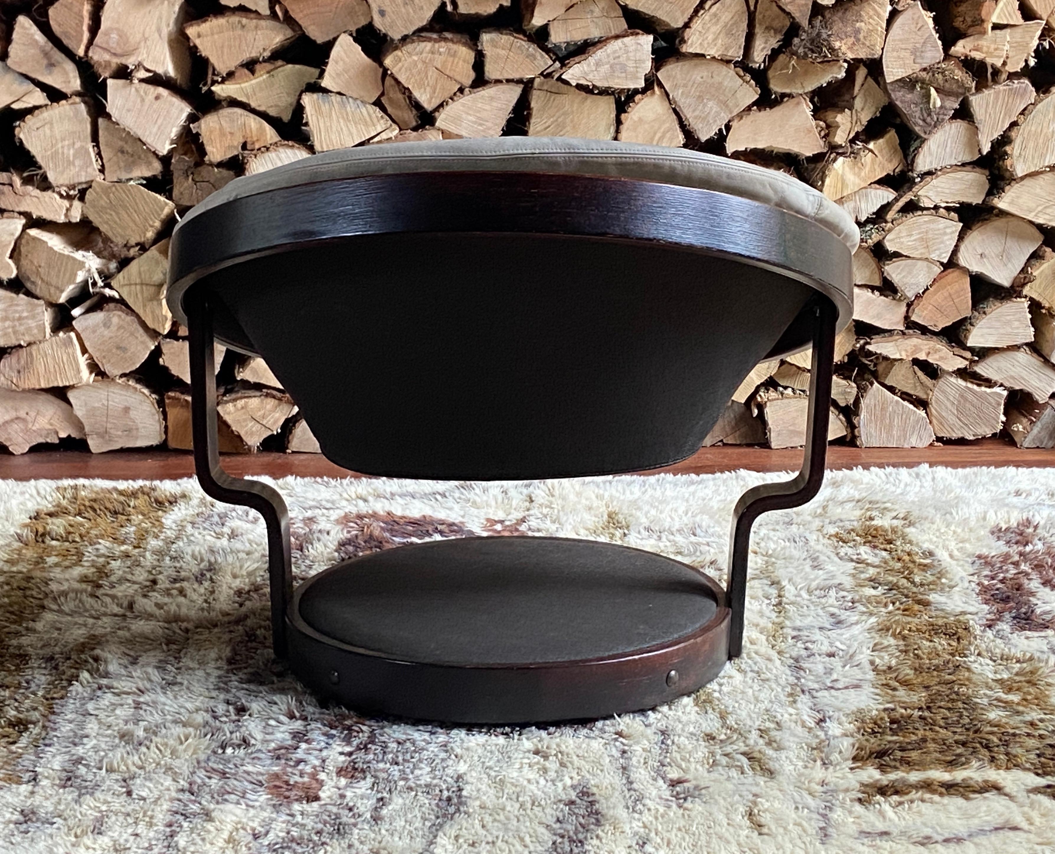 Leather Pair of 1970's Norwegian 
