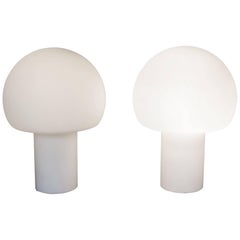 Pair of 1970s Opaque Table Lamps by Wofi Leuchten GmbH