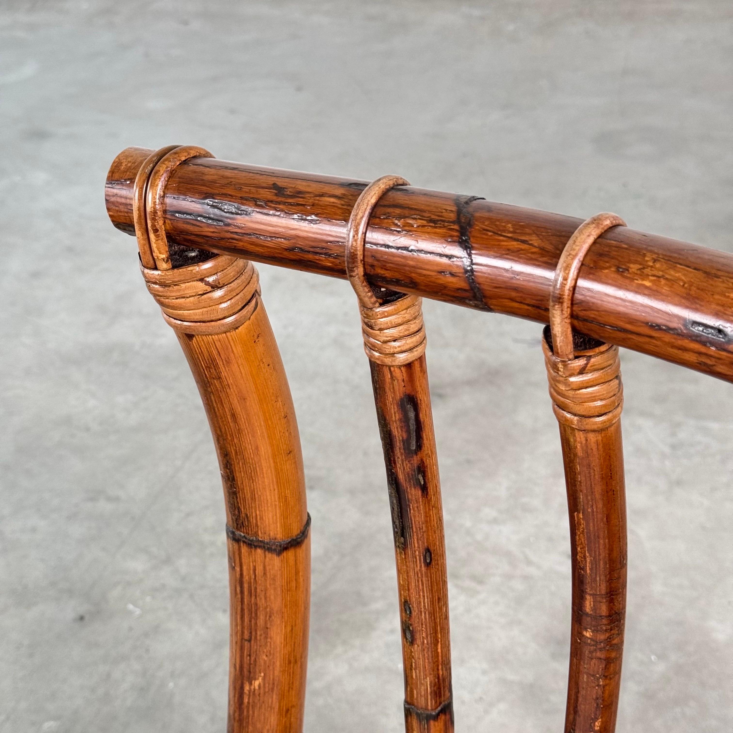 Coppia di sedie da salotto in rattan degli anni '70 di Alberto Smania, reimmaginate da FORME in vendita 11