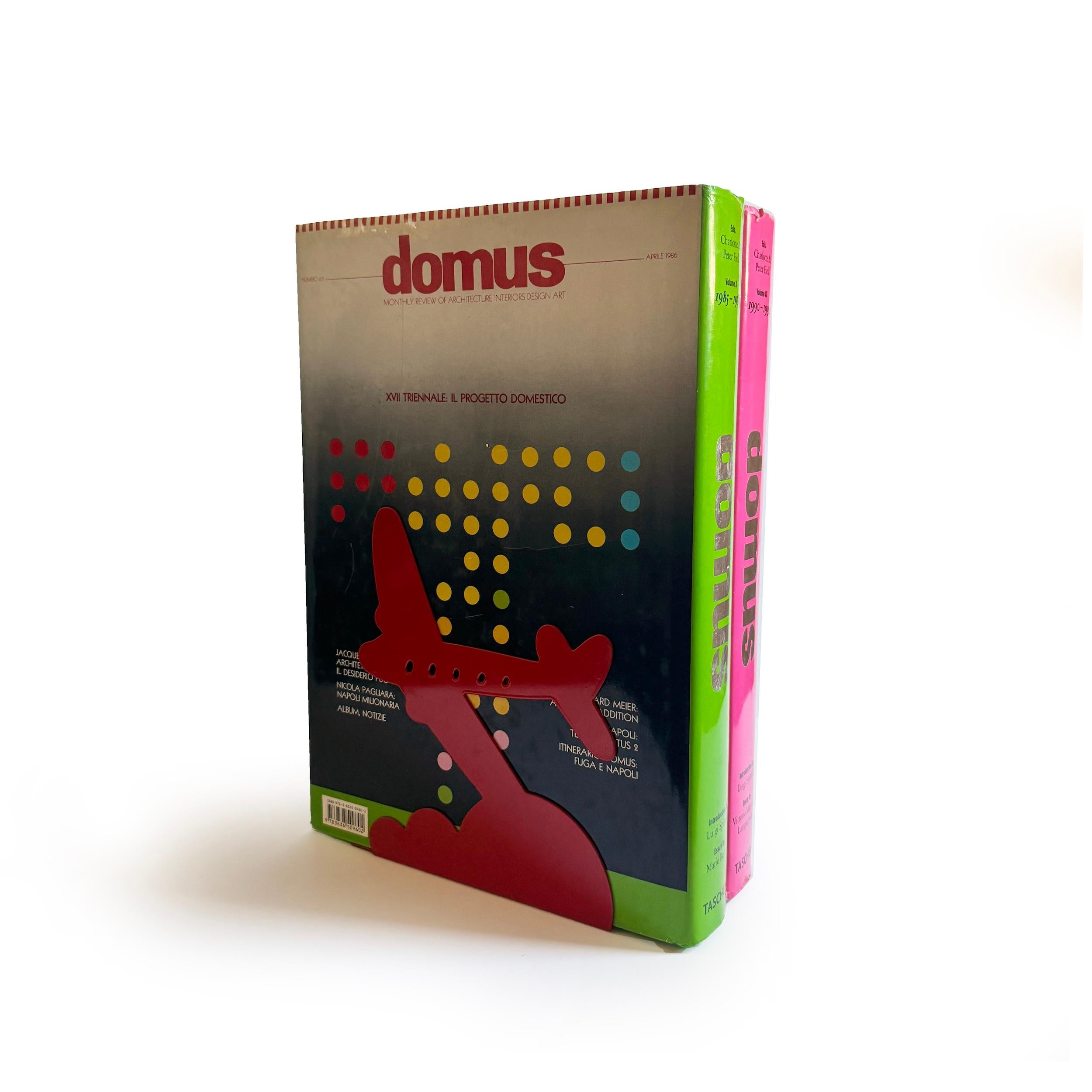 Fin du 20e siècle Pair of 1970s Red Airplane Bookends by Randall Schwartz for Moxie en vente