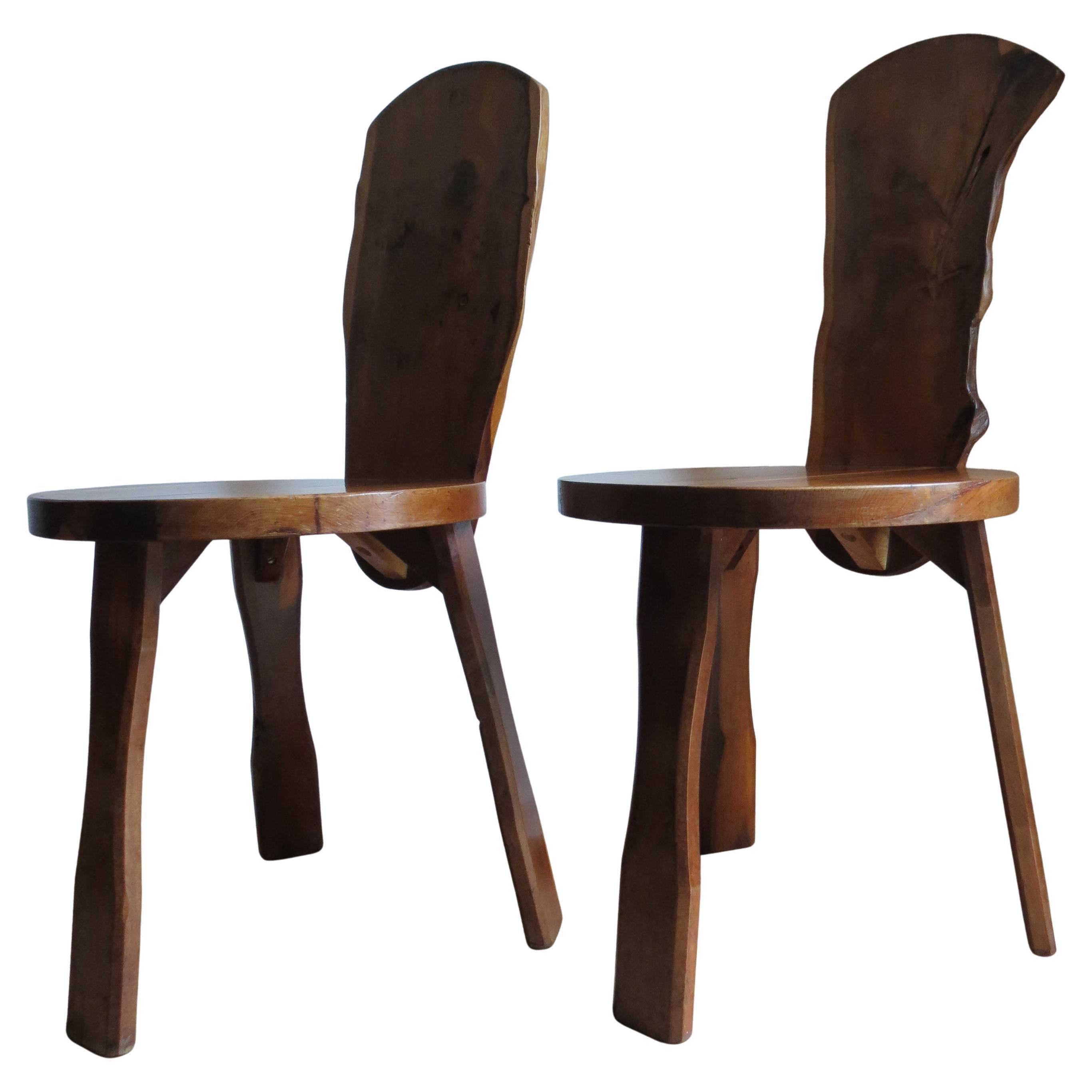 Paar Eibenholzstühle von Reynolds of Ludlow England aus den 1970er Jahren im Angebot