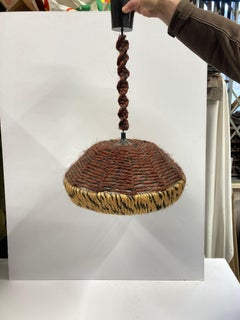 Pair of 1970's Rope pendant light