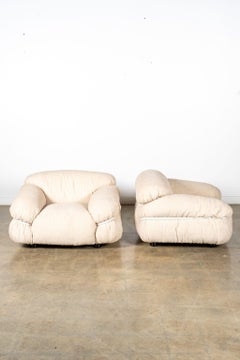 Pair of 1970s Sesann Chairs by Gianfranco Frattini for Cassina