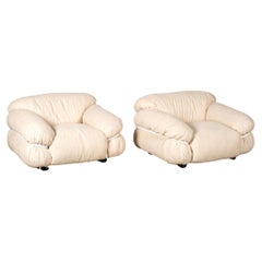 Pair of 1970s Sesann Chairs by Gianfranco Frattini for Cassina