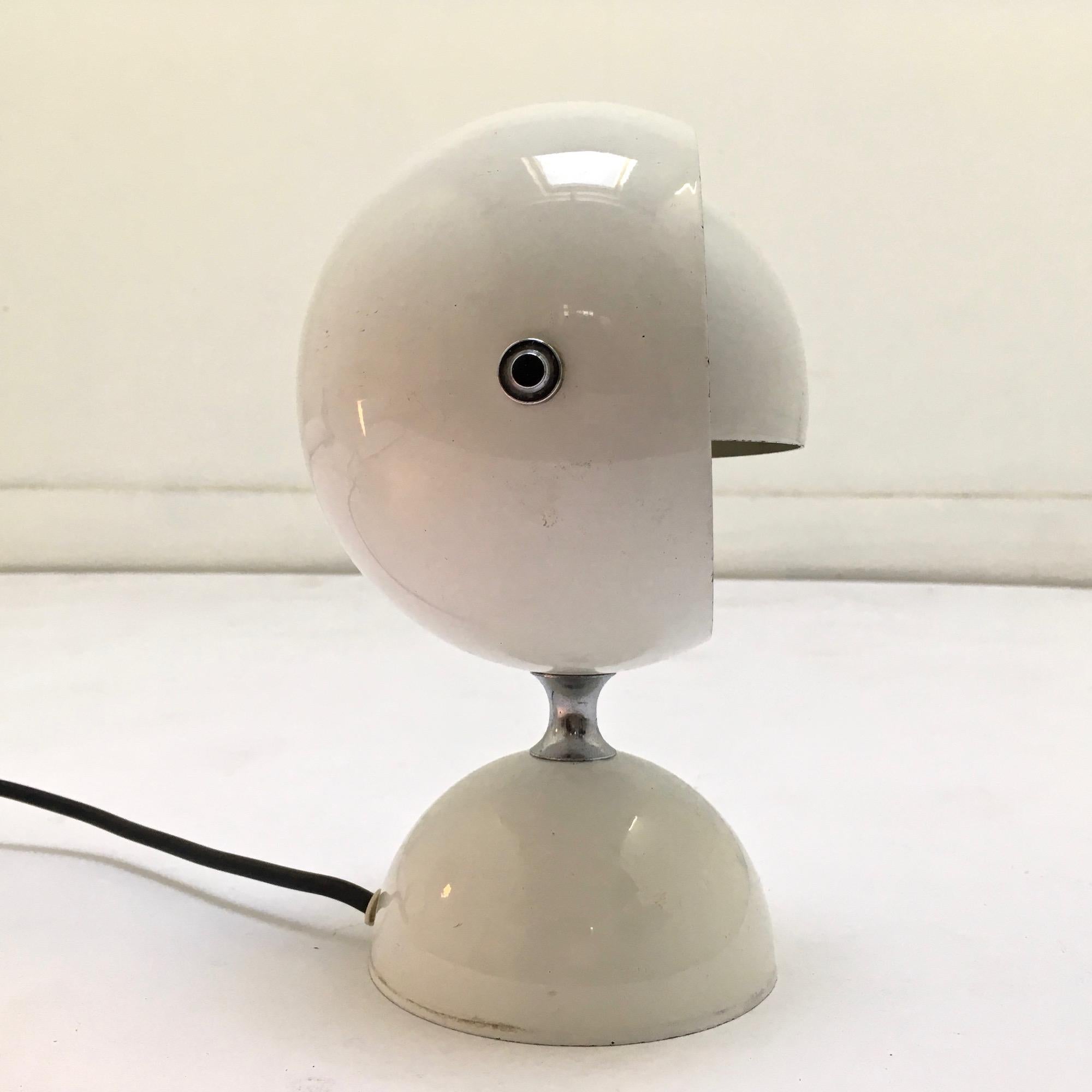 Iron Pair of 1970s Space Age Eye Ball Lamp