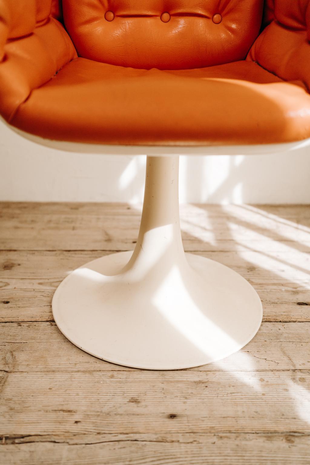 Pair of 1970's Swivel Chairs 9