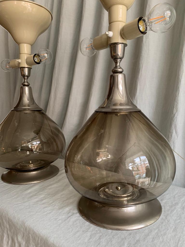 Pair of 1970s Table Lamps In Good Condition In Hellerup, DK