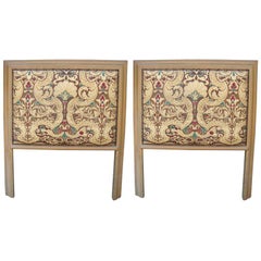Pair of 1970's twin bed headboards.
