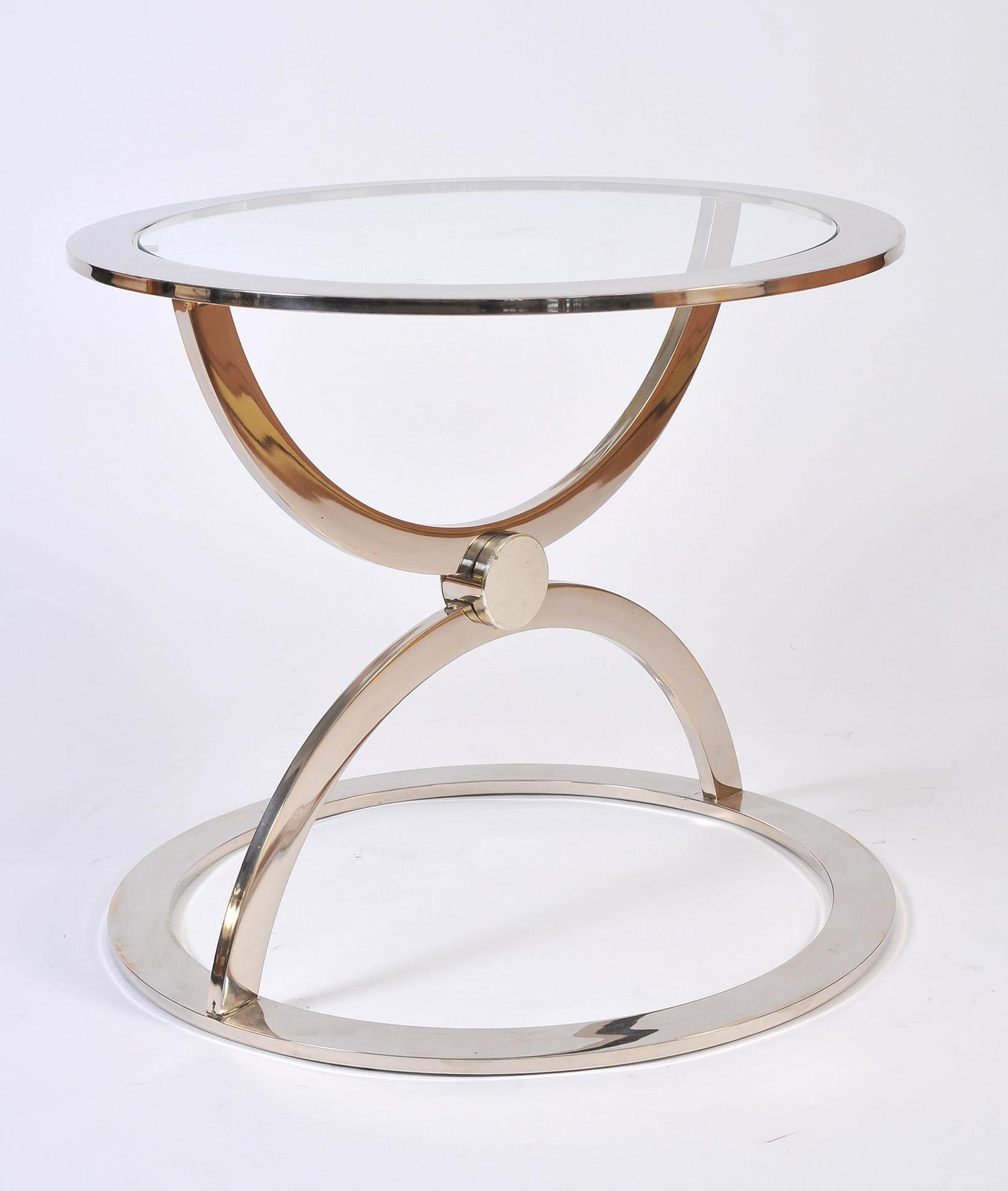 Pair of 1970s US Chrome Side Tables 2