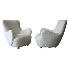 Pair of 1970s Vladimir Kagan "Barrel" Chairs Model 100a for Kagan-Dreyfuss