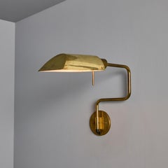 Paire d'appliques en laiton articulées italiennes Zonca des années 1970