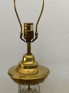 Pair of 1972 Chapman Brass and Glass Lamps