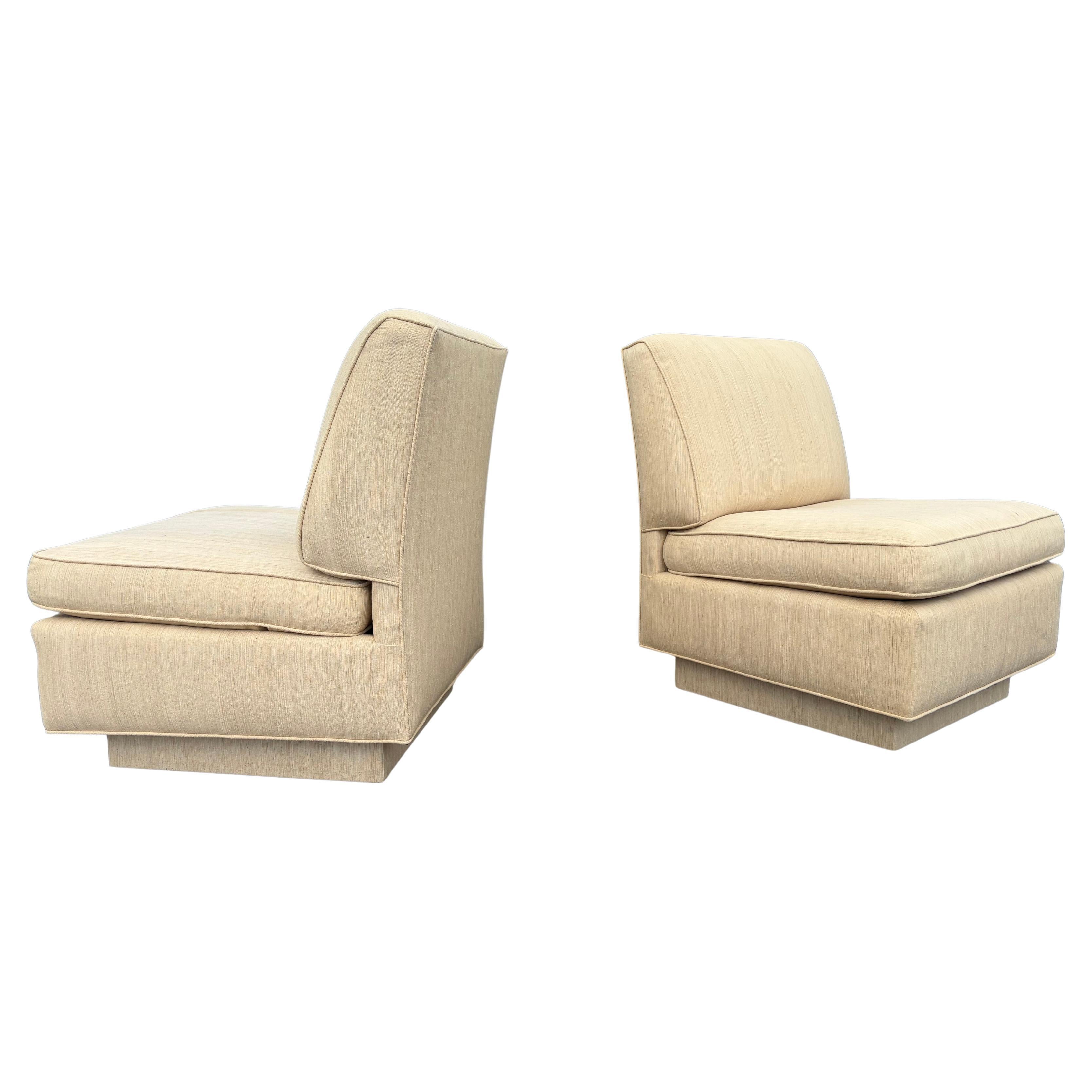 Pair of 1980 Slipper Lounge Chairs
