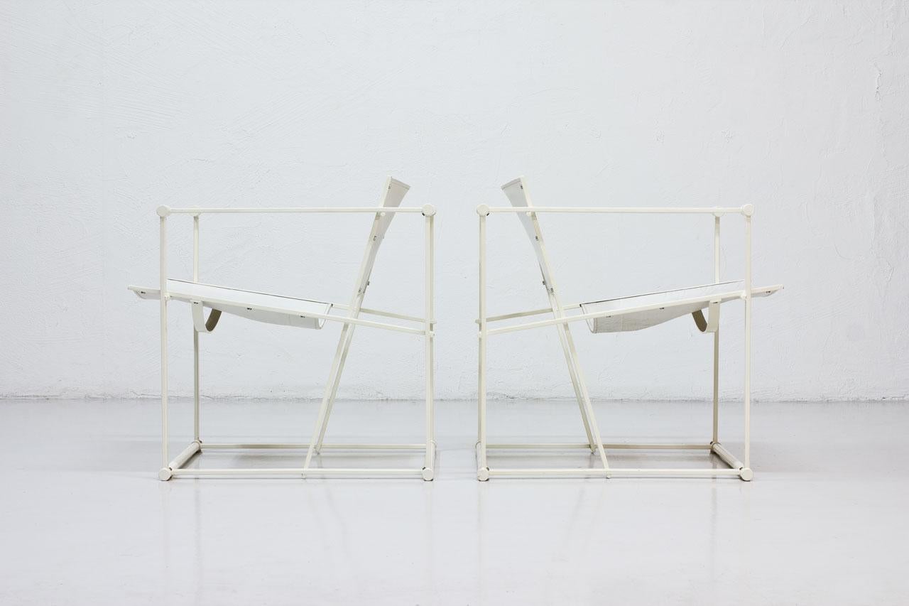 Post-Modern Pair of 1980s Armchairs by Radboud Van Beekum for Pastoe