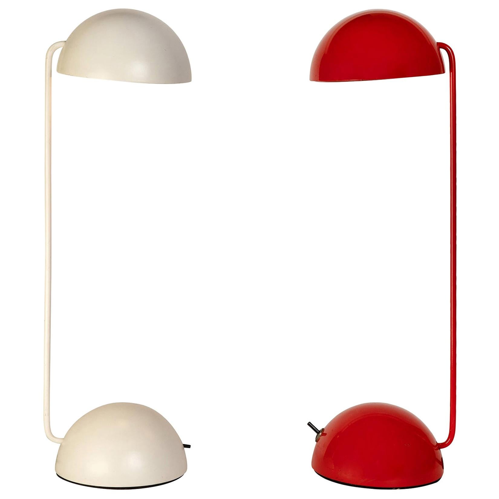 Pair of 1980s Barbieri & Marianelli 'Bikini' Table Lamps for Tronconi