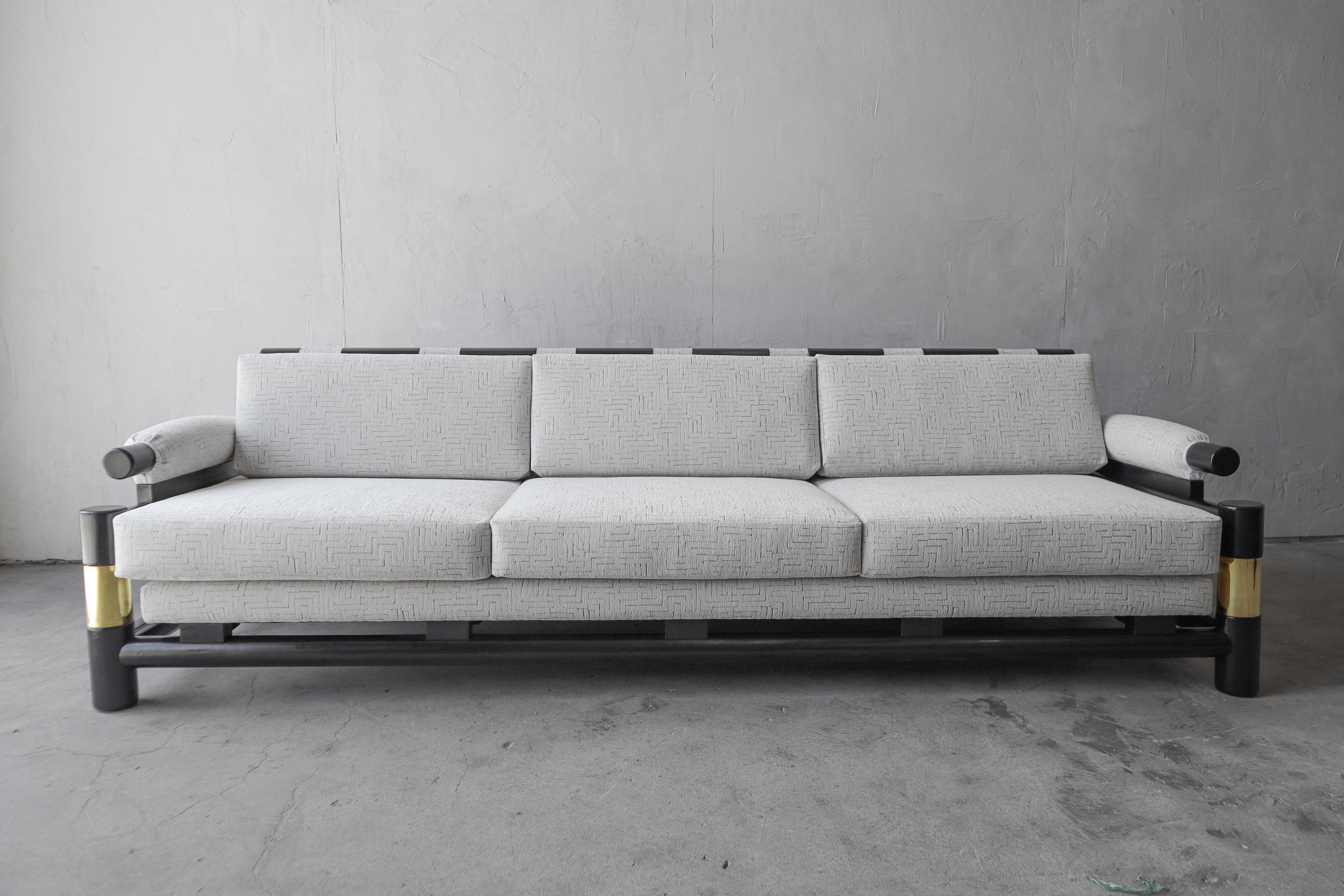 Post-Modern Pair of 1980's Designer Sofas by Baker Furniture For Sale