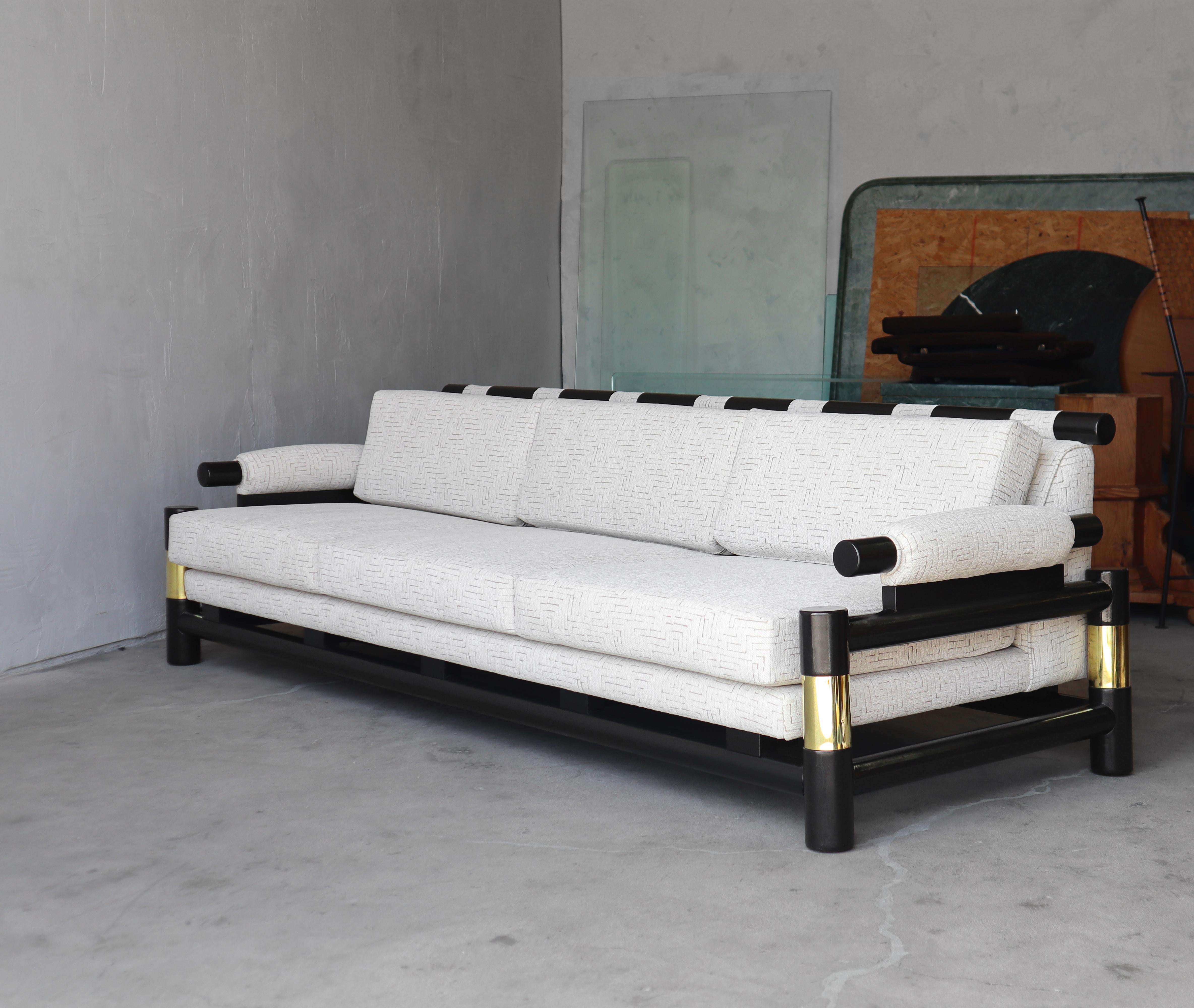 Pair of 1980's Designer Sofas by Baker Furniture In Good Condition For Sale In Las Vegas, NV